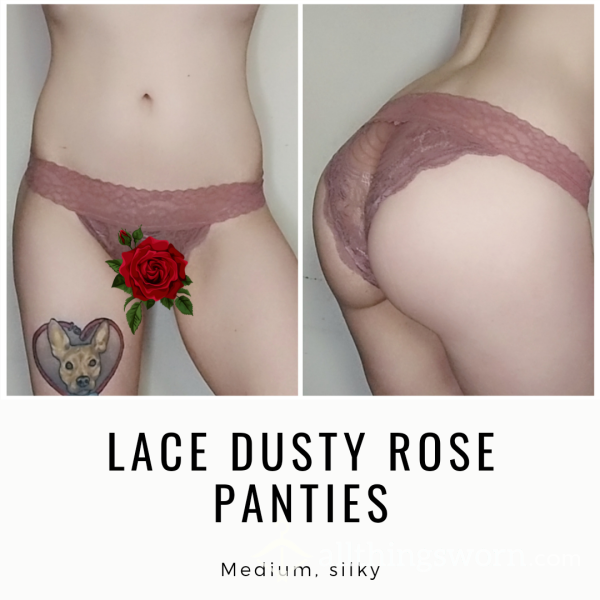 LACE DUSTY ROSE PANTIES