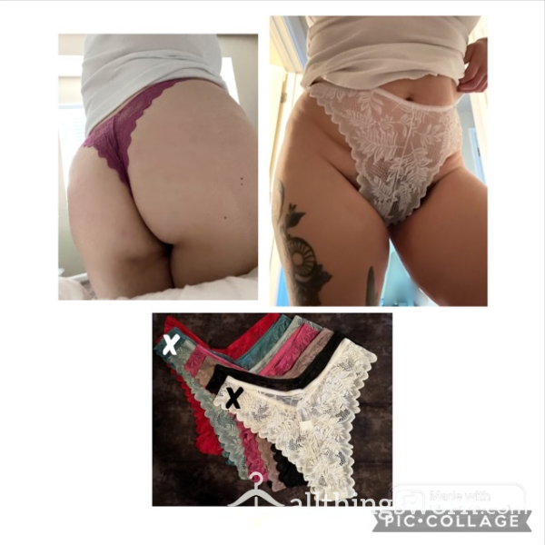 Lace High Waist/high Cut Thongs