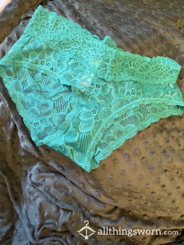 Lace Hipster Panties Worn For A Day