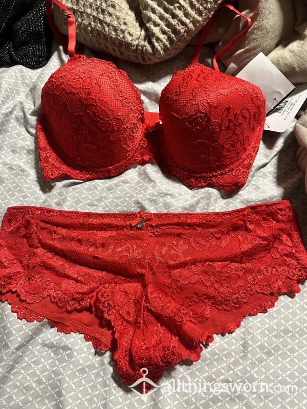Lace Panty And Bra Set For $60