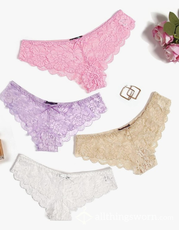Lace Pastel Cheeky Panties! Pick Your Color 🩵