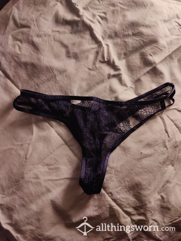 Lace Thong Darkblue