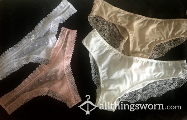 Lace Thongs And Silky Brazilian Panties