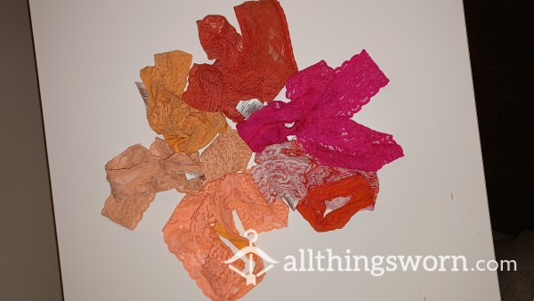 Lace Thongs Are 25 Each! 24 Hours Wear