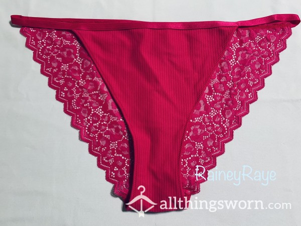 Lacey Hot Pink Panties 🥵