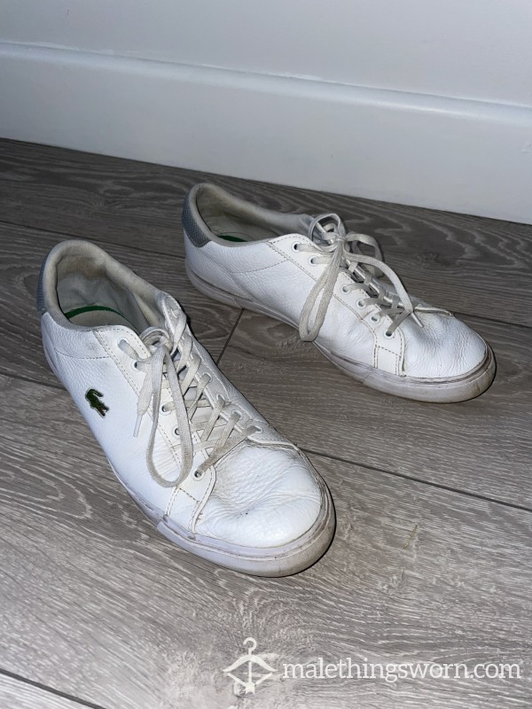 Lacoste White Trainers - UK Size 10