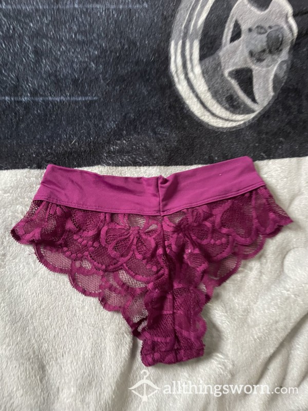 Lacy Cheeky In A Nice Maroon Color