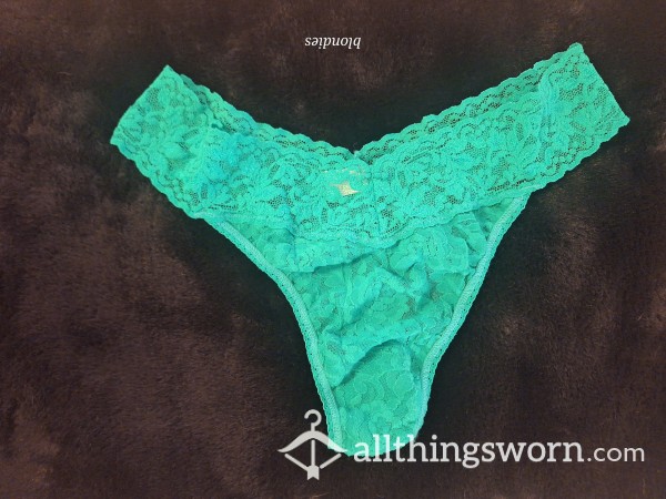Lacy Green Thong