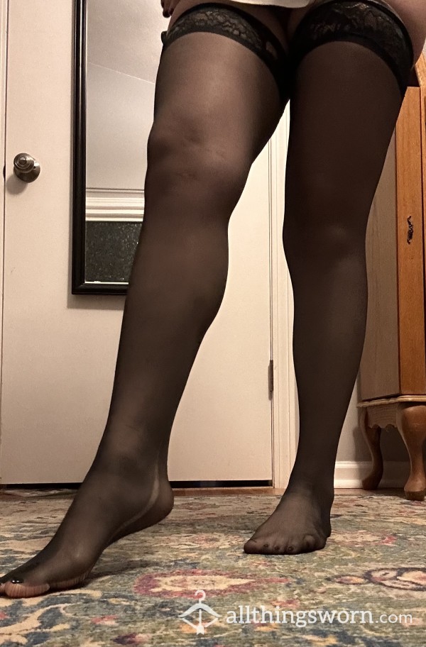 Lacy, Sexy Worn Tights