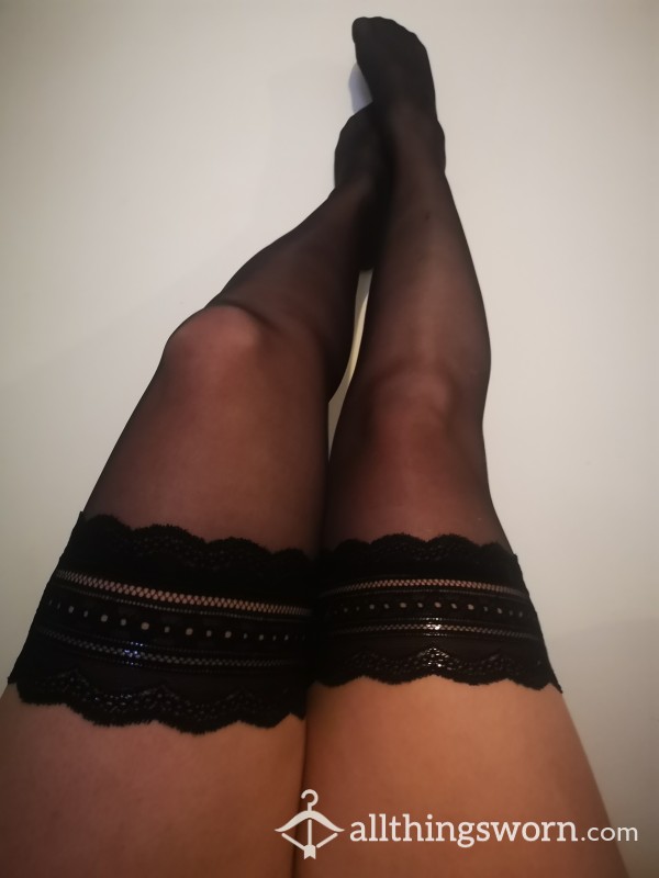 Lacy Stockings - 24 Hours Of Wear