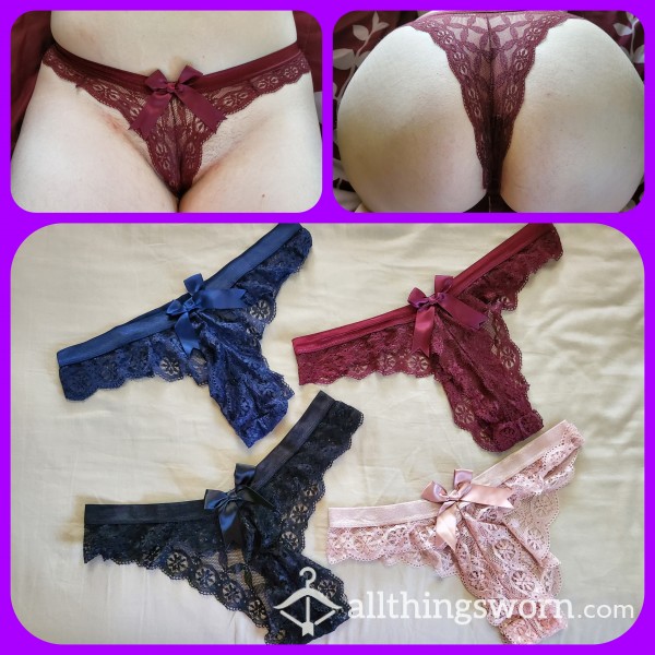 Lacy Thong, 4 Colors Available~