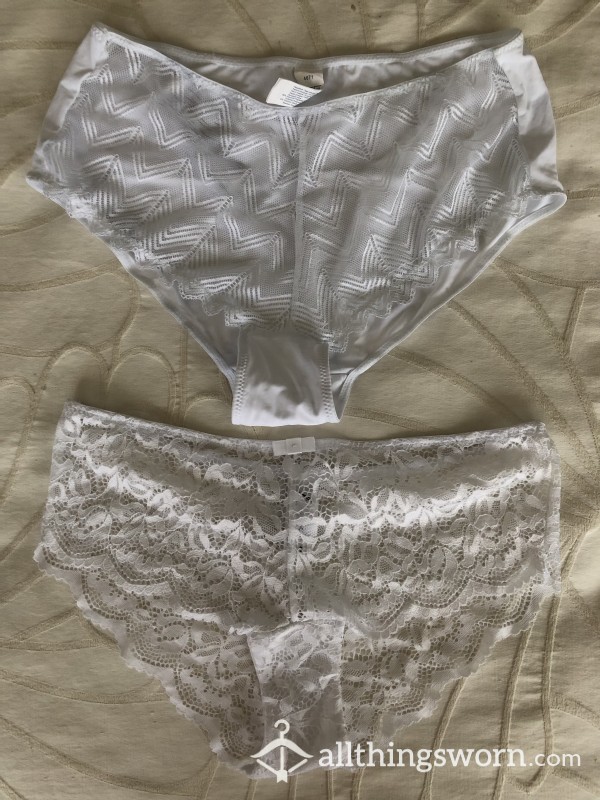 Lacy White Panties 🦢