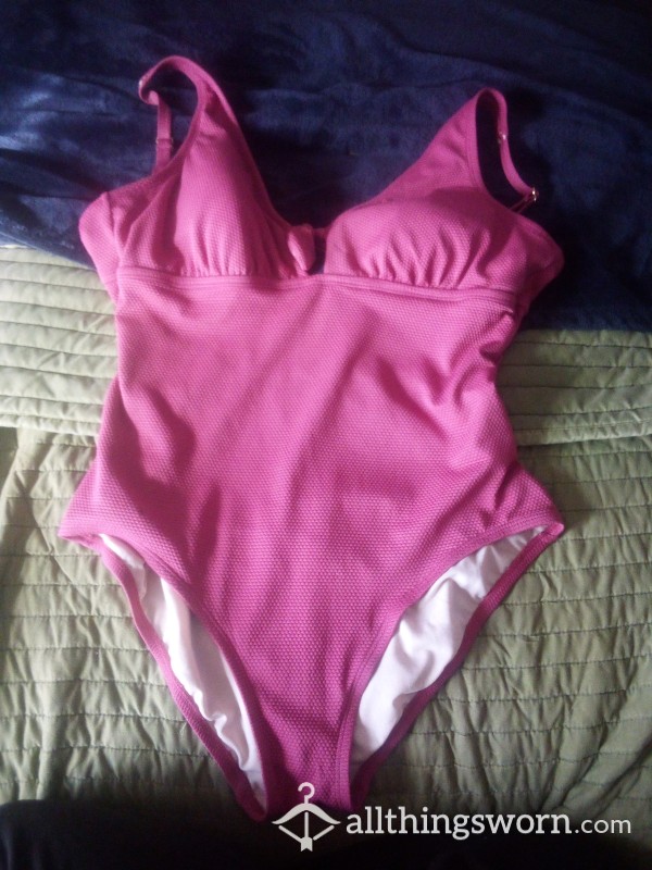 Last Year's Cute Pink Swimsuit Size Large