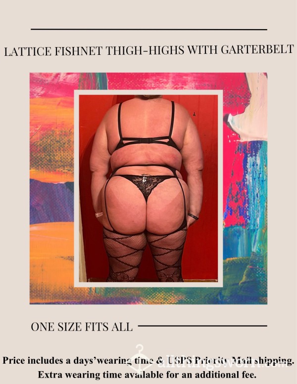 Lattice Fishnet Thigh-Highs