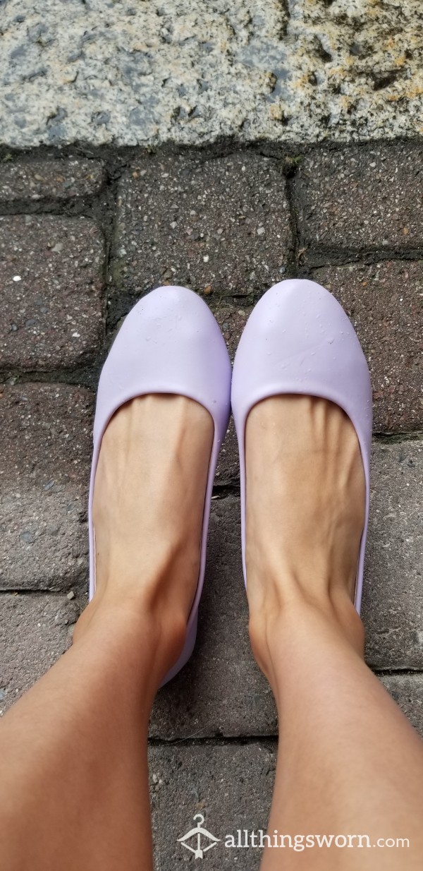 Lavender Doll Shoes