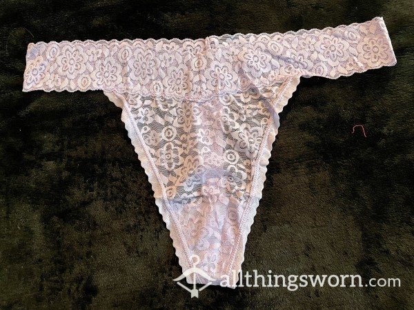 Lavender Lacy Thong