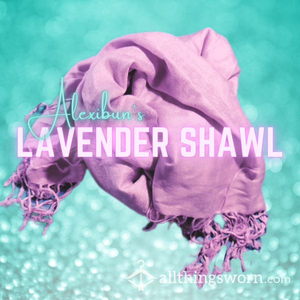 Lavender Shawl - International Shipping Included!