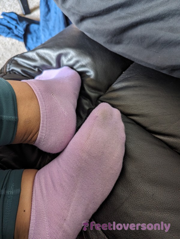 Lavender Sweaty Gym Socks