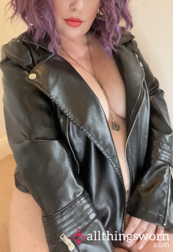 Leather Jacket XL Worn By This Milf