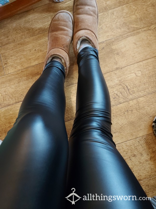 Leather Look Trousers