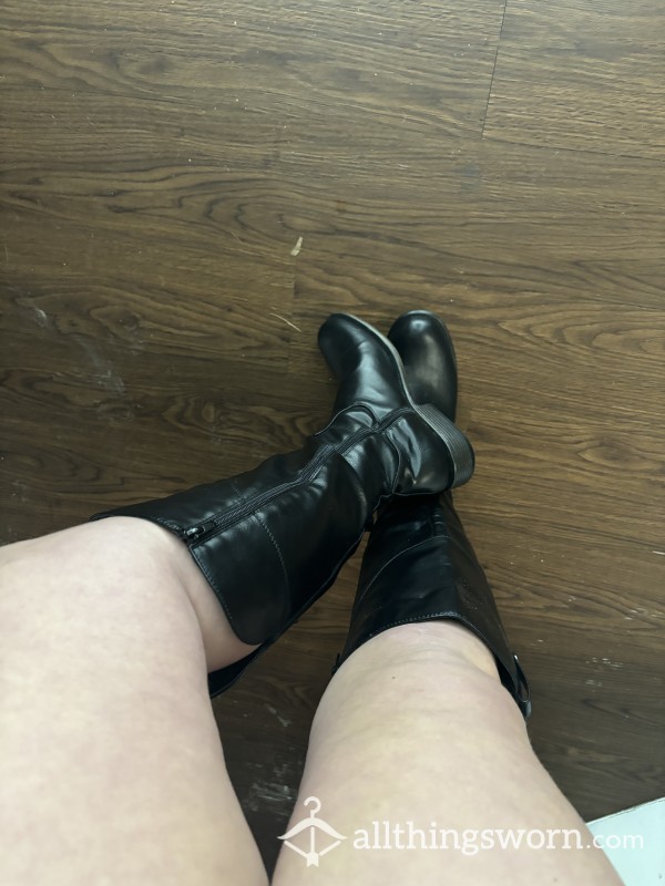 Leather Riding Boots 🖤