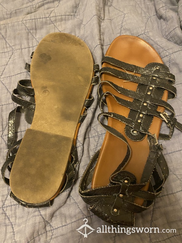 Leather Sandals Size 10