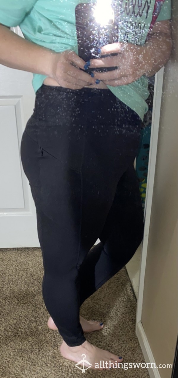 Leggings, Worn For 12 Hours Plus Worked Out In With No Panties