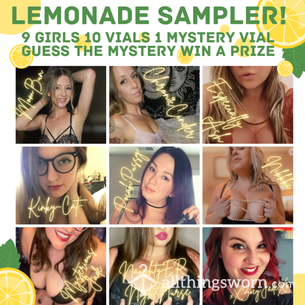 Lemonade Sampler Pack 9 Sellers, 10 Vials, One Mystery