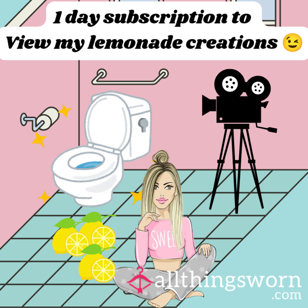 Lemonade Subscription- At Least 8+ Custom 🍋 Vids Thru My Entire Day