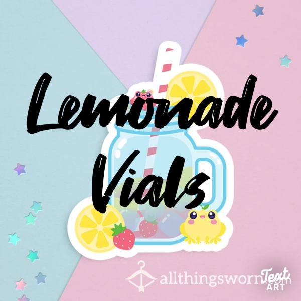 Lemonade Vials 🍋 💦