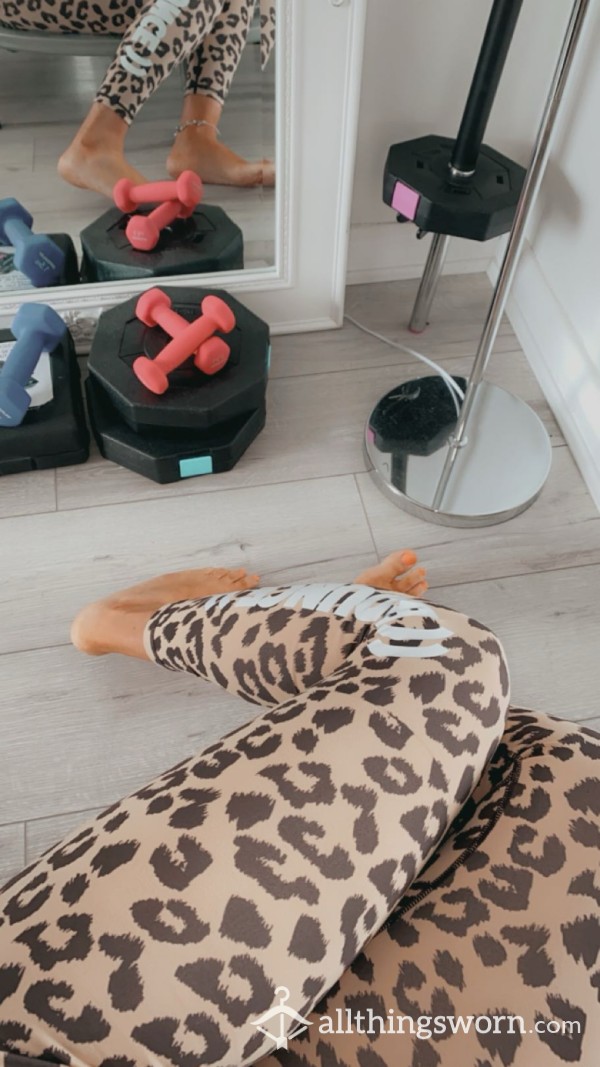 Leopard Print Scrunch Bum Leggings