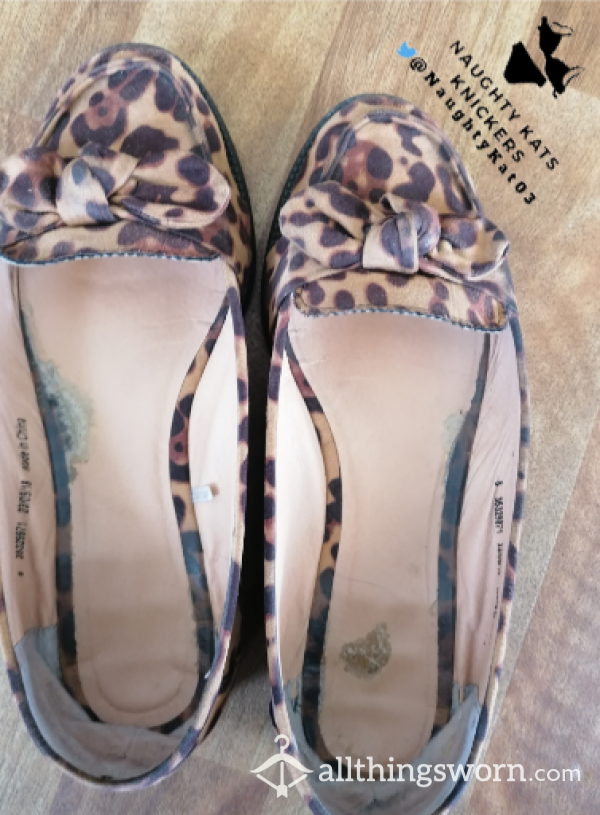 SOLD - Leopard Print Loafers