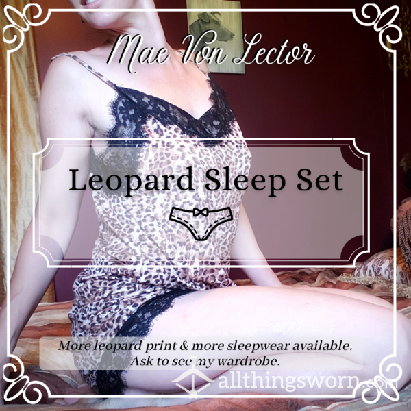 Leopard Print Sleep Set #3