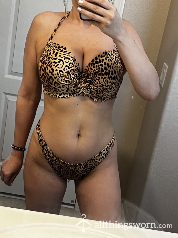 Leopard Print Swim Wear