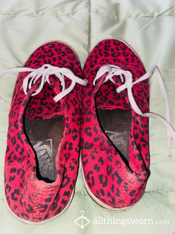 Leopard Print Vans Shoe
