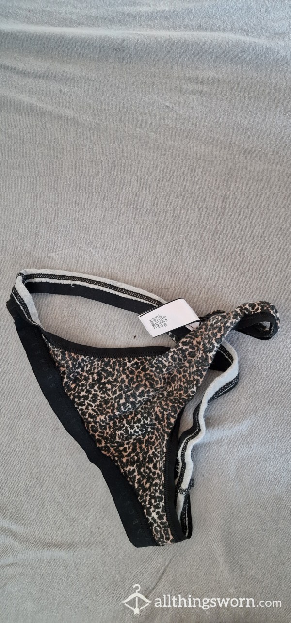 Leopard Printed Thong