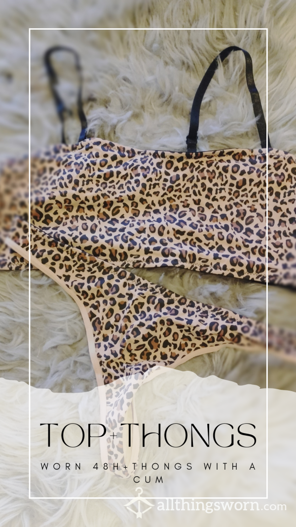 Leopard Top&thong Bundle | Shipping WW!