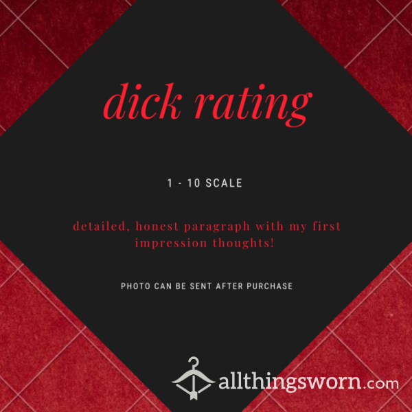 Let Me Rate Your ***COCK***