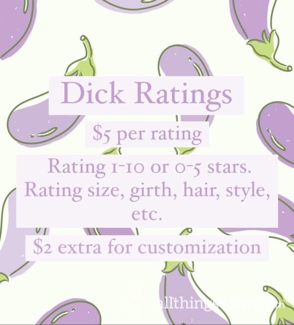 Let Me Rate Your Cock