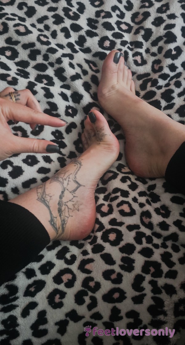 Let Me Rate Your Dick While Recording My Tattooed Feet