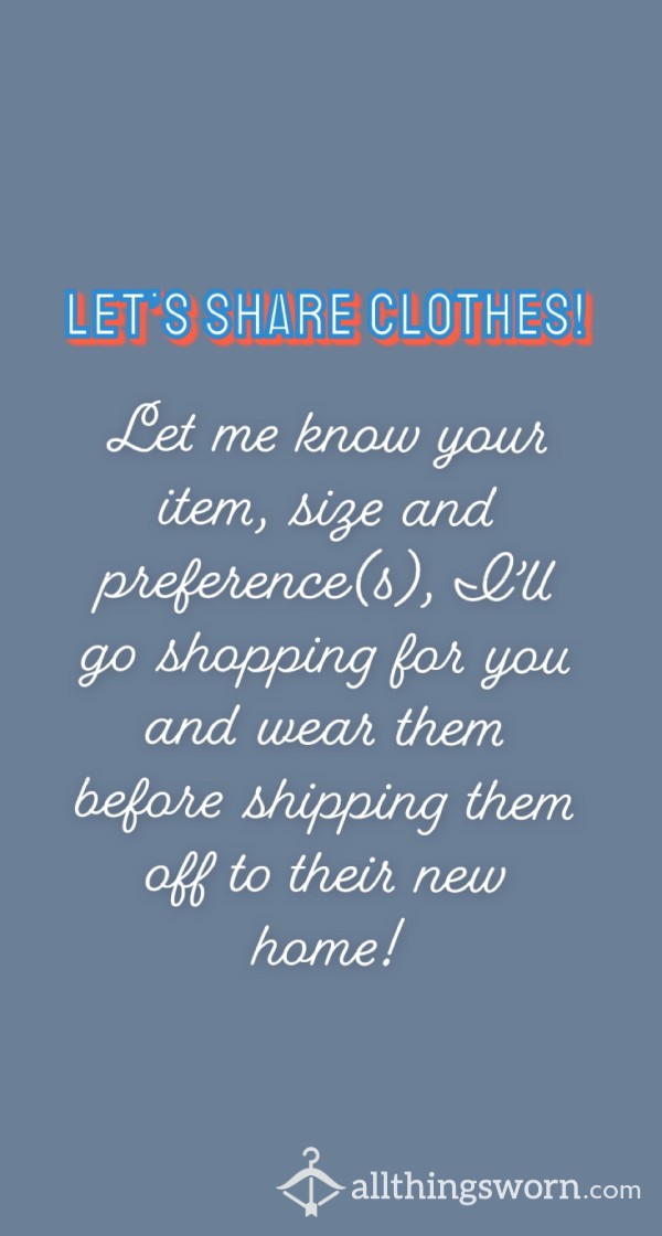 🤗Let Me Wear Your Clothes!🤗