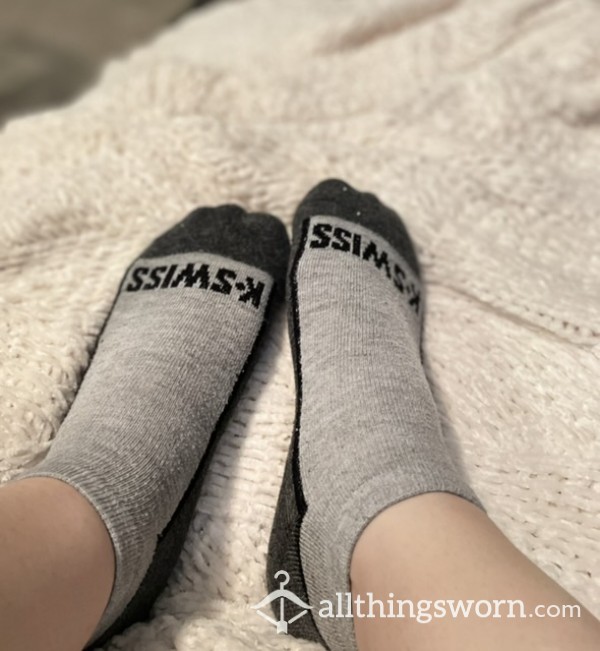 K•Swiss Grey And Dark Great Ankle Socks