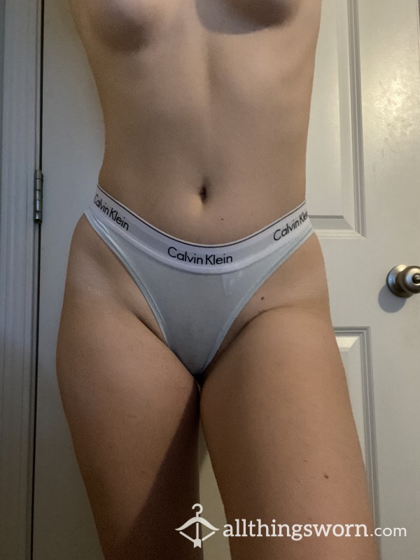 Light Blue Clavin Klein Thong, 48 Hour Wear, +$5 For Shipping