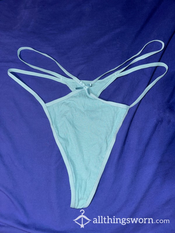 Light Blue Double Strapped G String