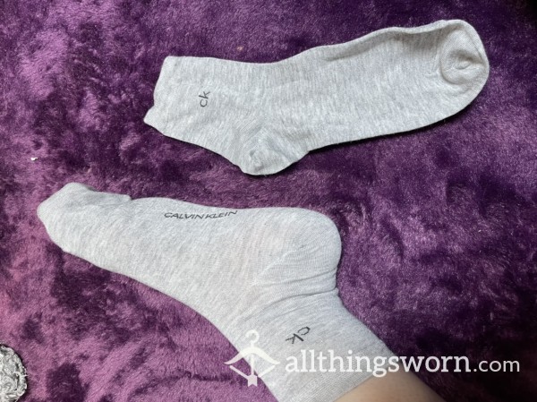 Light Grey Designer CK Socks
