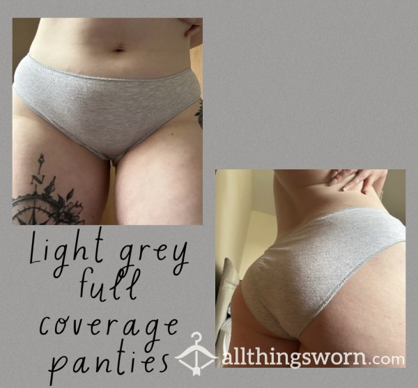 Light Grey Full Coverage Panties