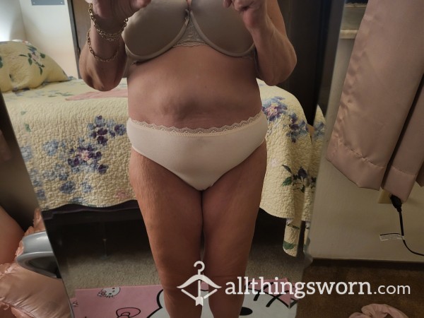 Light Pink Cotton Bikini Panties Will Be Worn For 3 Days Without Showering