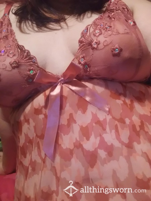 Light Pink See-through Lingerie