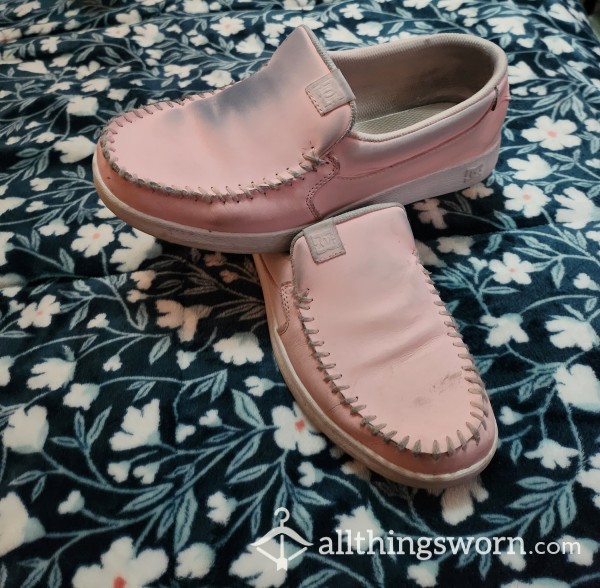 Light Pink Slip On Shoes