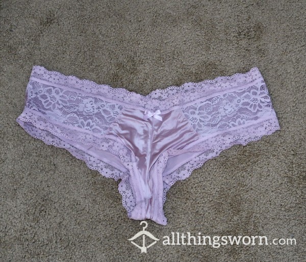 Light Purple/pink Satin Cheeky Panties